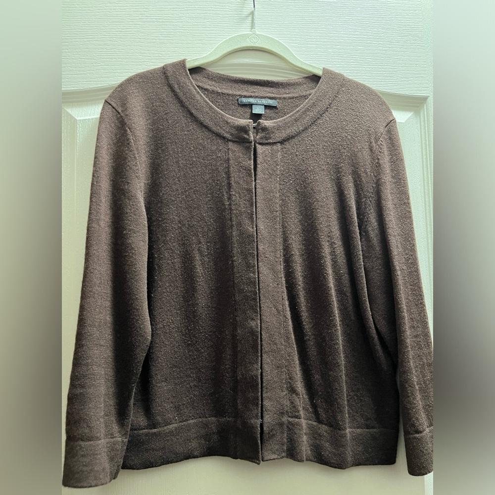 Banana Republic Chocolate Brown Cardigan Size Large